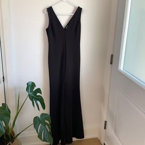 Black gown - very elegant.